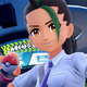Nemona is about to throw a Poké Ball in what could only be assumed to the start of a battle.